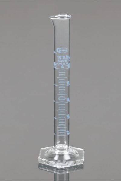 Measuring Cylinder with Hexagonal Base, Class-A, batch certificate